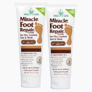 Miracle Foot Repair Cream 2-Pack 4 ounce. Tubes